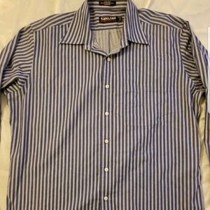 Kirklands non iron size 17<L>long sleeve button